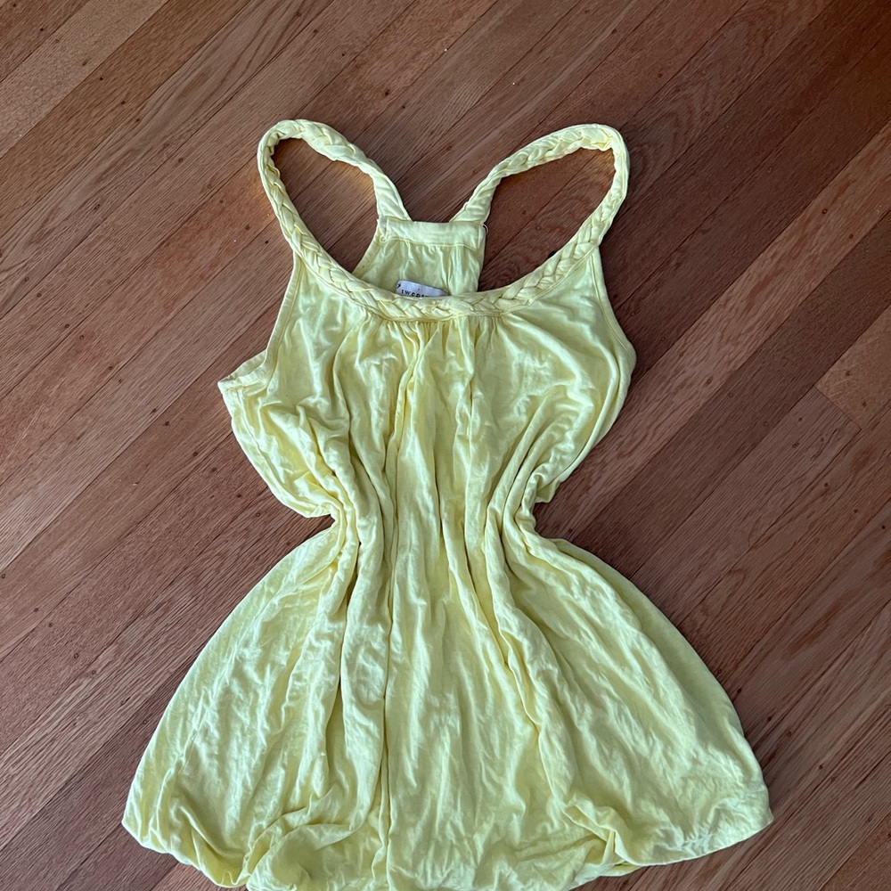 Twenty Yellow Camisole Top with Racerback Straps